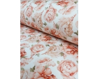DZIANINA DRESOWA - ŁOSOSIOWE RÓŻYCZKI - 240g/m²/180cm